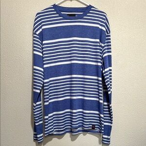 Red Rhino Blue and White Striped Long Sleeve Shirt